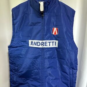 Blue Men's Puffer Vest - Indy 500 2025